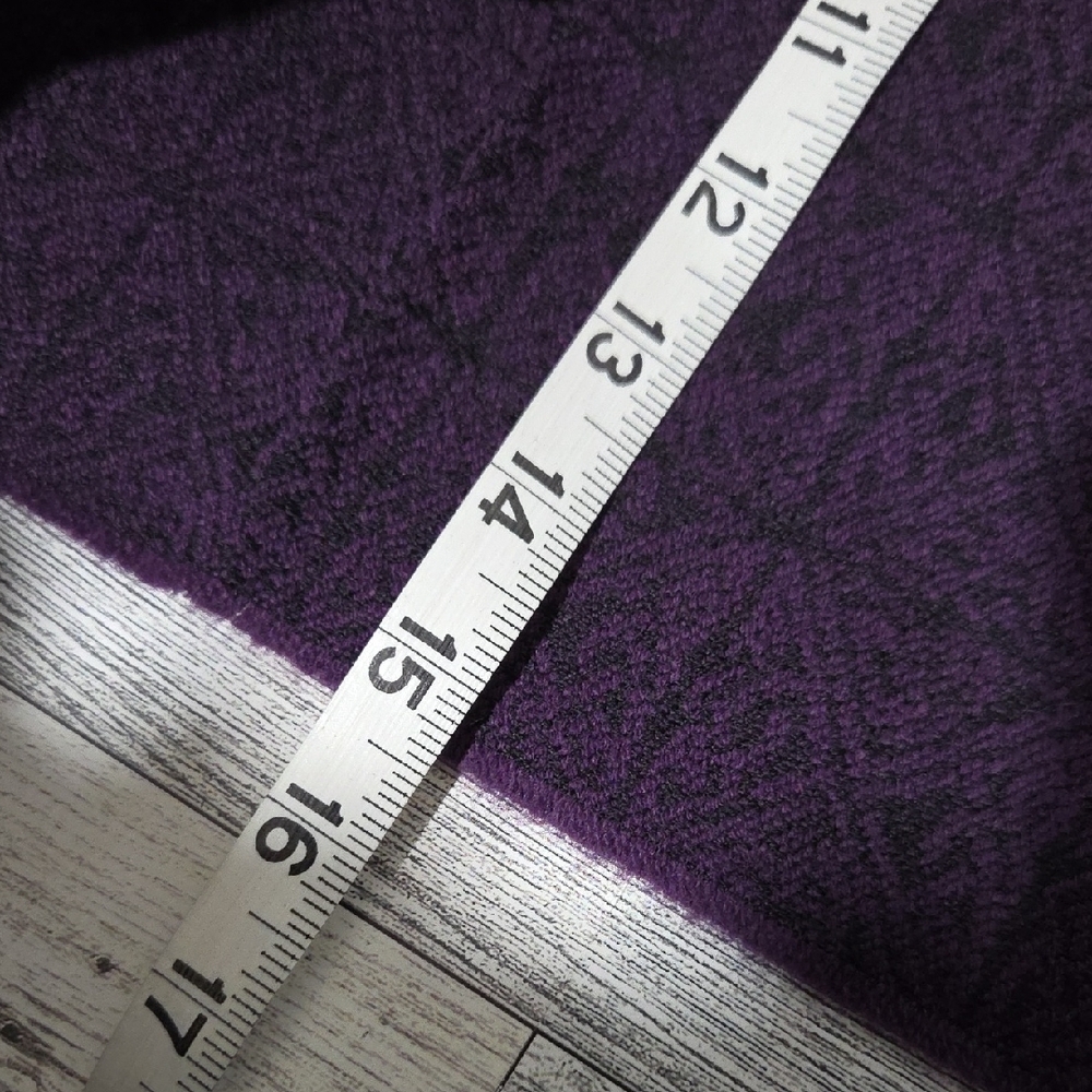 Calzeat Celtic Purple and Green Floral Scarf - Picture 6 of 7